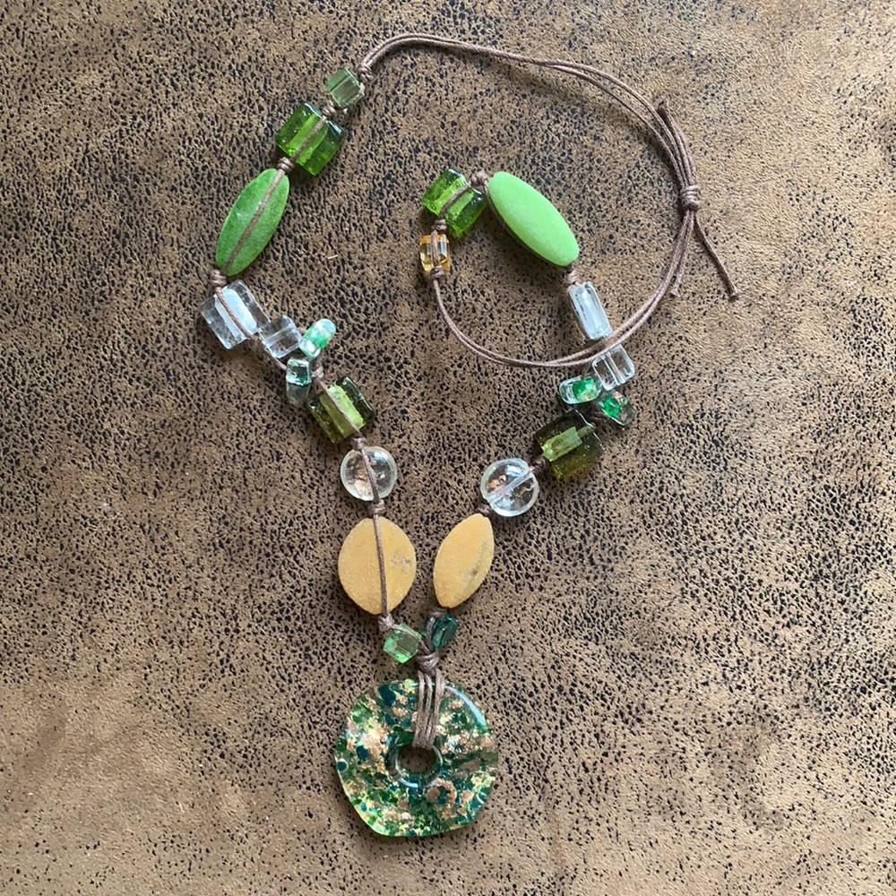 Murano glass pendant necklace